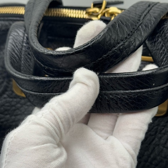 Fendi Black Pebbled Leather Chameleon Tote Bag - Picture 3 of 15